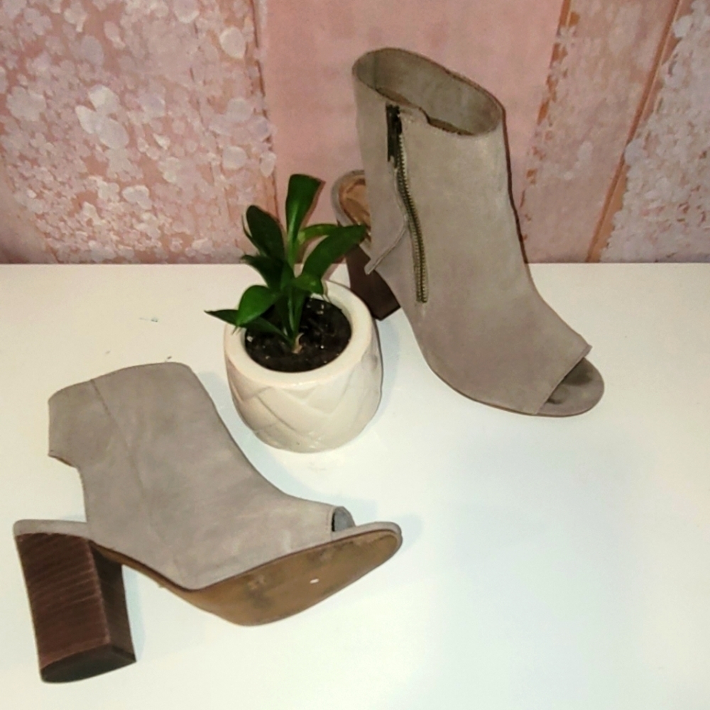 DIBA Leather Slingback Block Heels